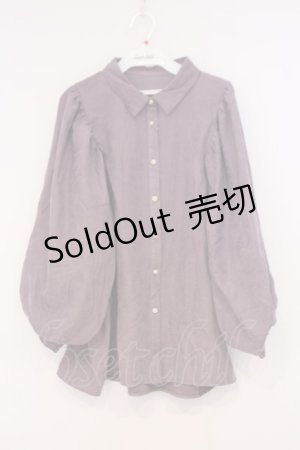 画像: axes femme / ボリューム袖コーデュロイブラウス  ラベンダー O-26-02-04-1103-AX-BL-IG-OS