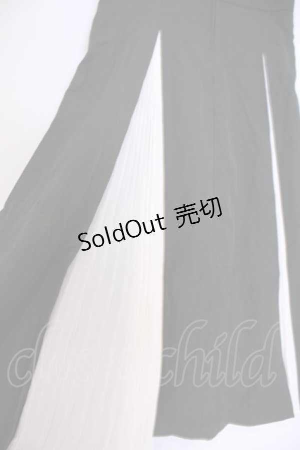 画像2: axes femme / センタージップロングスカート  グリーン O-26-02-04-1112-AX-SK-IG-OS (2)