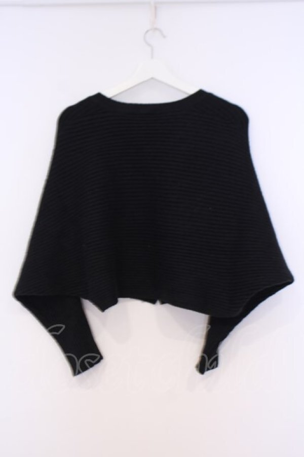 画像3: axes femme / ドルマンニットカーディガン  クロ O-26-02-04-1014-AX-TO-IG-OS (3)