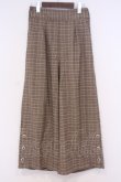 画像1: axes femme / グレンチェックワイドパンツ  ブラウン O-26-02-04-1019-AX-SH-IG-OS (1)