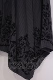 画像2: axes femme / フロッキーPTイレヘムスカート  グレー×クロ O-26-02-04-1027-AX-SK-IG-OS (2)