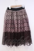 画像3: axes femme / グラデーション刺繍スカート M ワイン系 O-26-02-04-1028-AX-SK-IG-OS (3)