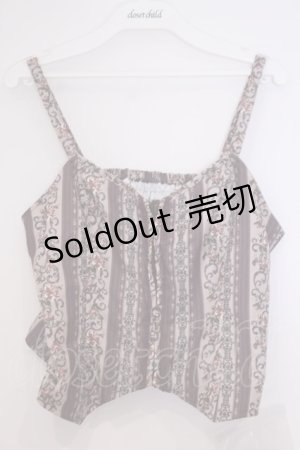 画像: axes femme / オーナメント縦柄ビスチェ  ワイン系 O-26-02-04-1033-AX-TO-IG-OS