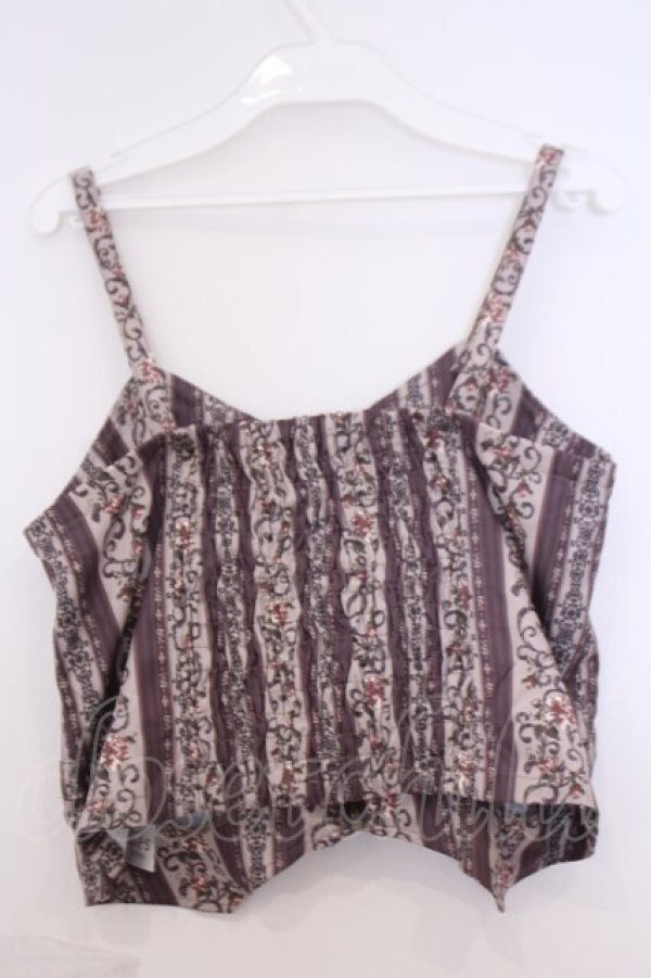 画像3: axes femme / オーナメント縦柄ビスチェ  ワイン系 O-26-02-04-1033-AX-TO-IG-OS (3)