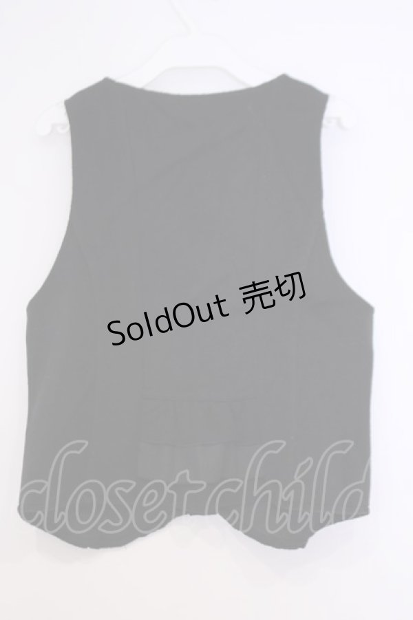 画像3: axes femme / 刺繍入りふわふわベスト  クロ O-26-02-04-1034-AX-TO-IG-OS (3)