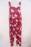 画像2: Candy Stripper / 【HELLO KITTY】KILA KILA VELOUR SALOPETTE　サロペット F ピンク O-26-02-04-001-PU-OP-OW-OS (2)