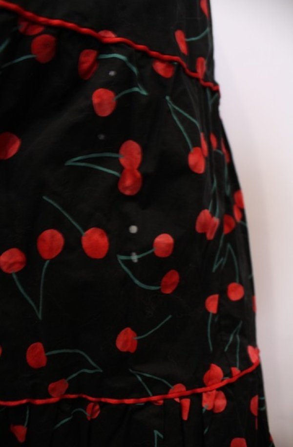 画像2: MILK / チェリーナドレス  クロ O-26-02-04-007-ML-OP-OW-OS (2)