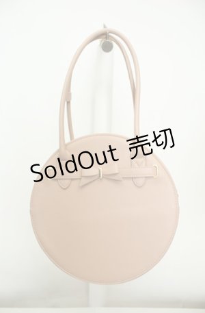 画像: m petit by misako / AMサークルリボントートバッグ  ピンク O-26-02-04-2006-0-BG-IG-OS