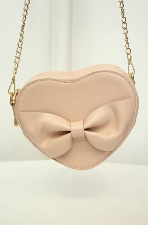 画像: m petit by misako / ハートポシェット  ピンク O-26-02-04-2016-0-BG-IG-OS