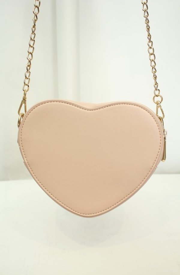 BABY 型押しハートポシェット　ピンク m petit by misako / ハートポシェット ピンク O-26-02-04-2016-0-BG