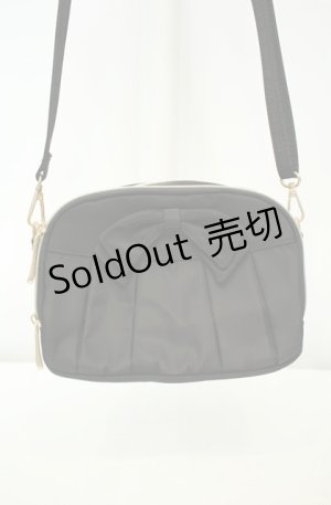 画像: m petit by misako / AMリボンショルダーウォレットSLD  クロ O-26-02-04-2018-LO-BG-IG-OS