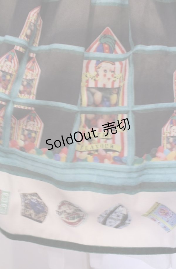 画像2: Secret Honey / ハニーデュークス柄ワンピース（Harry Potterコラボ） 2 グリーン O-26-02-04-018-CA-OP-OW-OS (2)