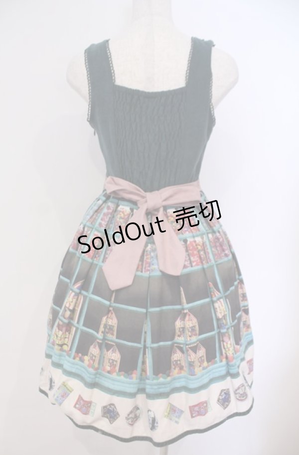 画像5: Secret Honey / ハニーデュークス柄ワンピース（Harry Potterコラボ） 2 グリーン O-26-02-04-018-CA-OP-OW-OS (5)