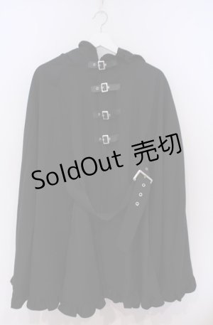 画像: Jamie エーエヌケー / ベルトロングケープ M クロ O-26-02-04-021-LO-CO-OW-OS