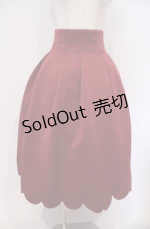 画像: Maison de FLEUR Petite Robe canone / しゃんと歩けるボリュームスカート S ボルドー O-26-02-04-024-EL-SK-OW-OS