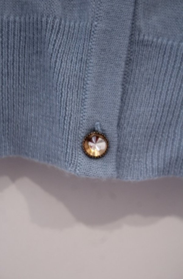 画像2: Secret Honey / 雪の結晶刺繍カーディガン  サックス O-26-02-04-025-CA-TO-OW-OS (2)