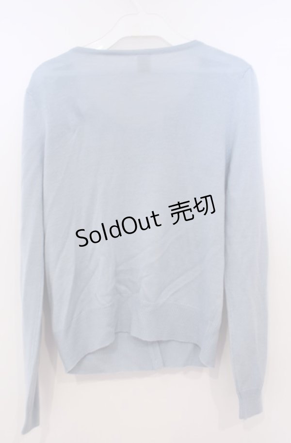 画像4: Secret Honey / 雪の結晶刺繍カーディガン  サックス O-26-02-04-025-CA-TO-OW-OS (4)