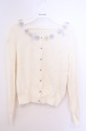 画像: Secret Honey / パンジーカーディガン  アイボリー O-26-02-04-027-CA-TO-OW-OS