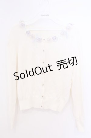 画像: Secret Honey / パンジーカーディガン  アイボリー O-26-02-04-027-CA-TO-OW-OS