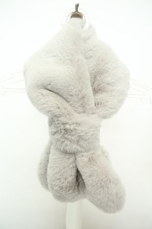 画像: F&A / リボンタイエコファーティペット  グレー O-26-02-05-046-LO-ZA-IG-OS