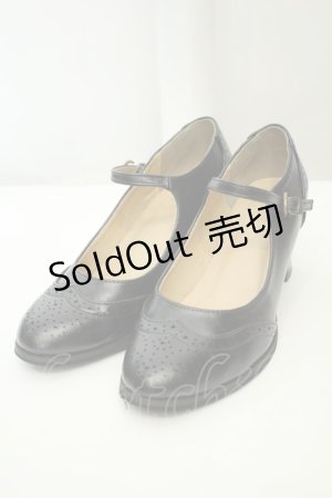 画像: an another angelus / チップウィングパンプス M クロ O-26-02-05-048-CA-SH-IG-OS