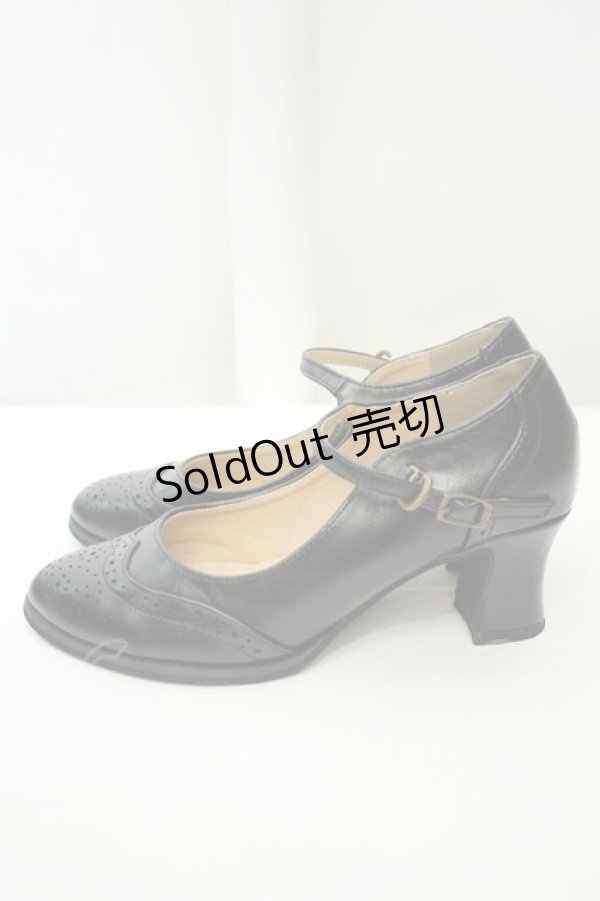 画像3: an another angelus / チップウィングパンプス M クロ O-26-02-05-048-CA-SH-IG-OS (3)