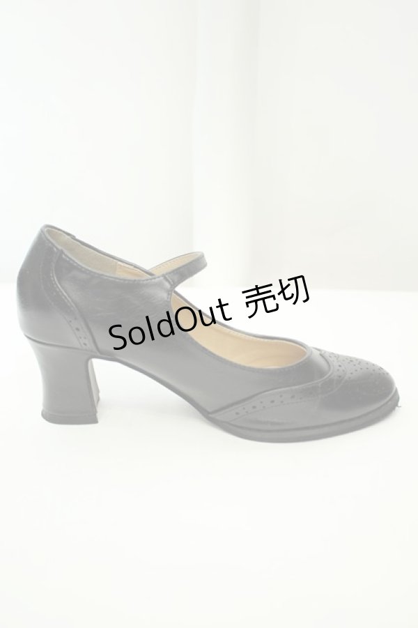 画像5: an another angelus / チップウィングパンプス M クロ O-26-02-05-048-CA-SH-IG-OS (5)