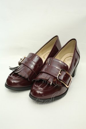 画像: F i.n.t / バックル使いローファー M ワイン O-26-02-05-050-0-SH-IG-OS