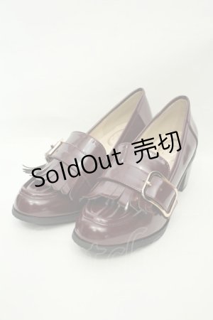 画像: F i.n.t / バックル使いローファー M ワイン O-26-02-05-050-0-SH-IG-OS