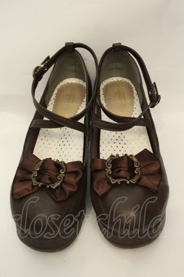 画像2: Queen Bee / クラシカルフレームパンプス L ブラウン O-26-02-05-052-EL-SH-YM-OS (2)