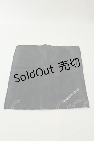 画像: KANEKO ISAO / タオルハンカチ  クロ O-26-02-05-028-EL-ZA-IG-OS