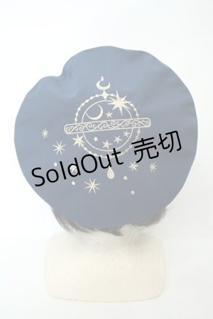 画像: axes femme / 星モチーフ刺繍ベレー  ネイビー O-26-02-05-034-AX-AC-OW-ZT0209M