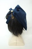 画像2: axes femme / 星モチーフ刺繍ベレー  ネイビー O-26-02-05-034-AX-AC-OW-OS (2)