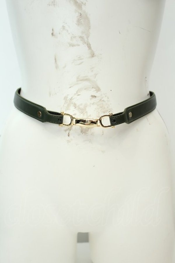 画像1: F&A / フロントビット使いベルト  グリーン O-26-02-05-042-LO-ZA-IG-OS (1)