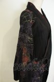 画像4: Ozz oneste / 和柄カシュクールカーディガン  ブラック O-26-02-06-031-OO-TO-OW-OS (4)