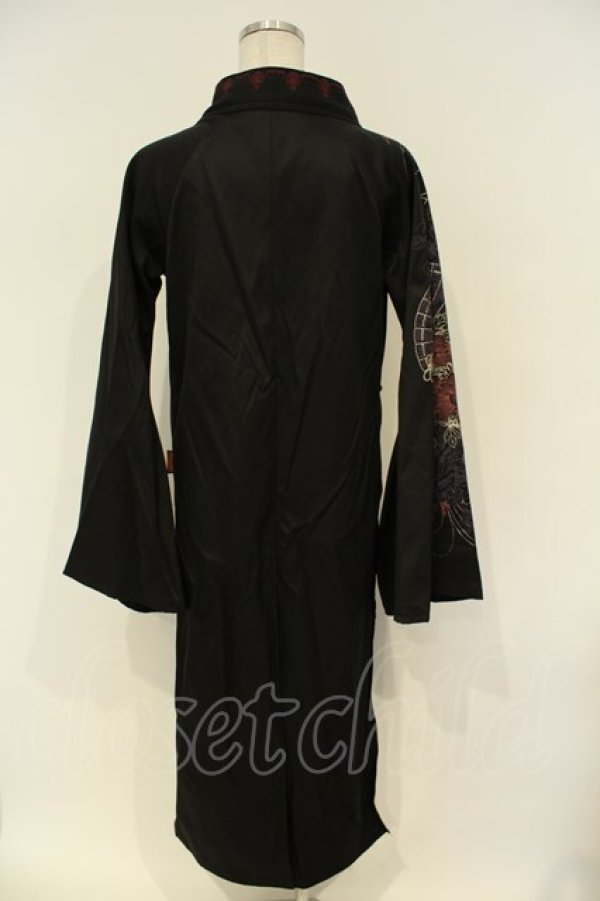 画像6: Ozz oneste / 和柄カシュクールカーディガン  ブラック O-26-02-06-031-OO-TO-OW-OS (6)