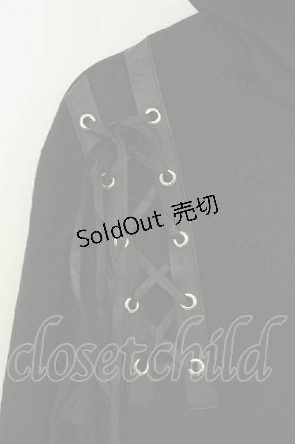 画像3: Drug Honey / アシンメトリーZIPカーディガン  ブラック O-26-02-06-032-PU-TO-OW-OS (3)