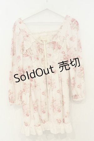 画像: LIZ LISA / ブーケリボン柄ワンピース 0 ピンク O-26-02-06-005-LO-OP-OW-OS