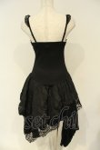 画像3: Qutie Frash / ドラゴンサテンコルセットキャミワンピース  ブラック×シルバー O-26-02-06-039-QU-OP-OW-OS (3)
