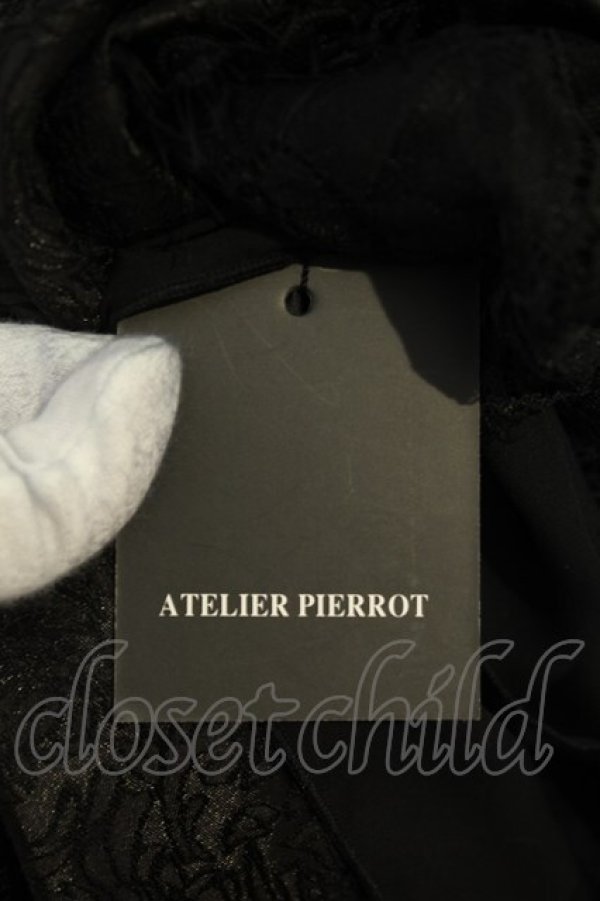 画像4: ATELIER PIERROT / Mystique Jacquard ジャンパースカート F ブラック O-26-02-06-043-EL-OP-YM-OS (4)
