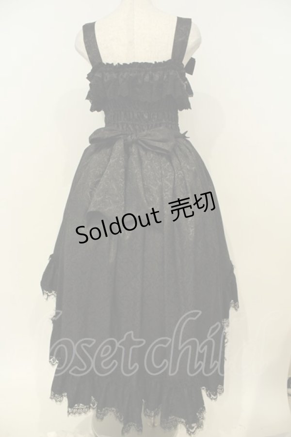 画像6: ATELIER PIERROT / Mystique Jacquard ジャンパースカート F ブラック O-26-02-06-043-EL-OP-YM-OS (6)