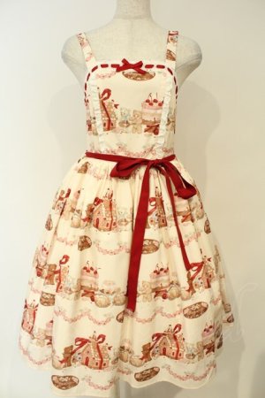 画像: axes femme kawaii / お菓子の家柄ジャンスカ  アイボリー O-26-02-06-046-AX-OP-IG-OS