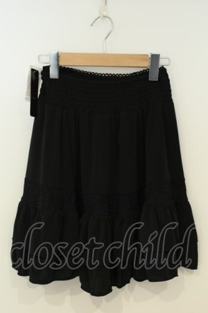画像: Ozz oneste / フリルミニスカート  ブラック O-26-02-06-006-OO-SK-OW-OS
