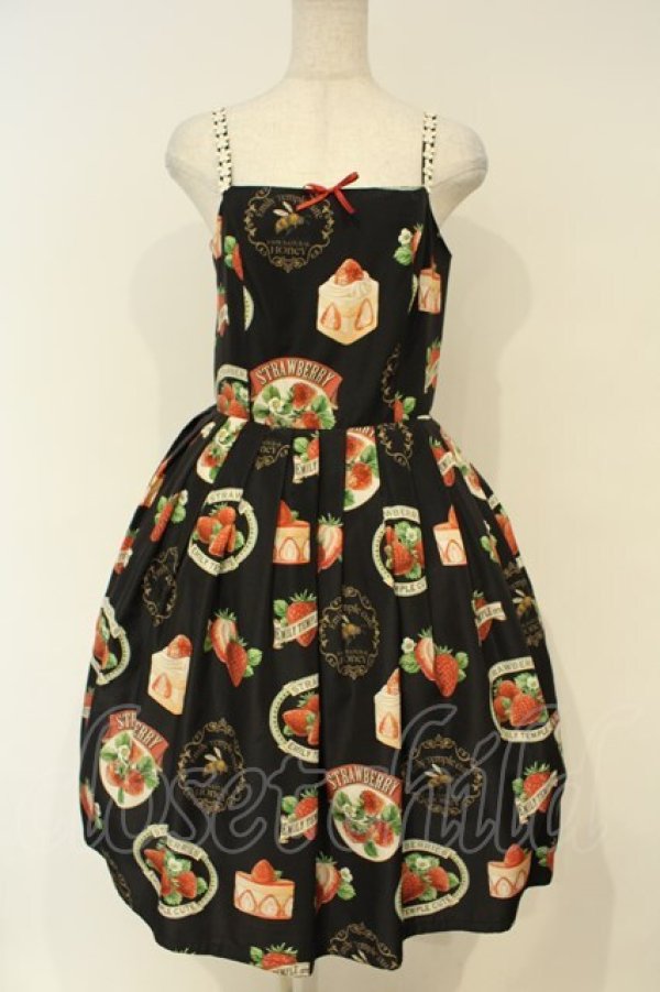 画像1: Emily Temple cute / Berry Partyワンピース  クロ O-26-02-06-048-ET-OP-IG-OS (1)