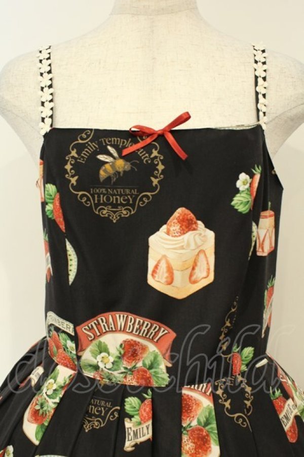 画像2: Emily Temple cute / Berry Partyワンピース  クロ O-26-02-06-048-ET-OP-IG-OS (2)