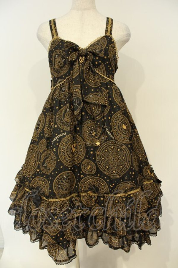 画像1: metamorphose / Magical moon lightベビードールジャンパースカート  クロ O-26-02-06-050-ME-OP-OW-OS (1)