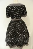 画像5: metamorphose / リボンカラーワンピース（ドット）  クロ O-26-02-06-052-ME-OP-OW-OS (5)