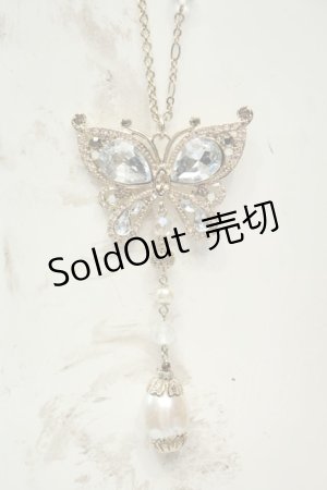 画像: axes femme / ストーンバタフライネックレス  ゴールド O-26-02-06-1049-AX-AC-OW-OS