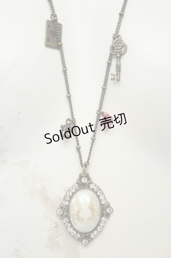 画像1: axes femme / DISNEYコラボアリスカボションネックレス  ゴールド O-26-02-06-1050-AX-AC-OW-OS (1)