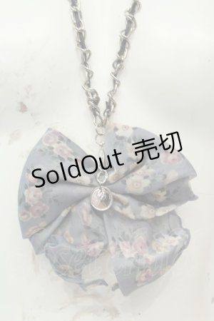 画像: axes femme / シフォンリボンモチーフネックレス  シルバー O-26-02-06-1051-AX-AC-OW-OS